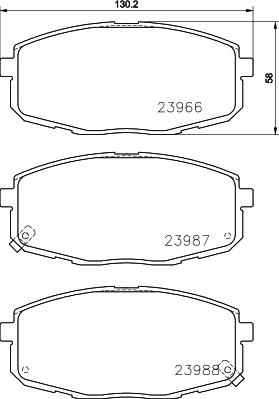 HELLA 8DB 355 024-251 - Kit pastiglie freno, Freno a disco www.autoricambit.com