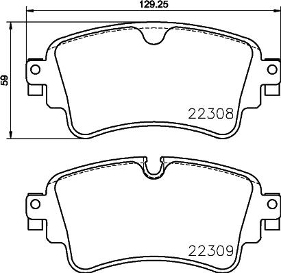 HELLA 8DB 355 024-791 - Kit pastiglie freno, Freno a disco www.autoricambit.com