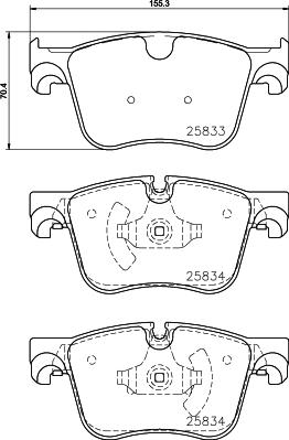 HELLA 8DB 355 024-751 - Kit pastiglie freno, Freno a disco www.autoricambit.com