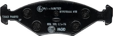 HELLA 8DB 355 024-761 - Kit pastiglie freno, Freno a disco www.autoricambit.com