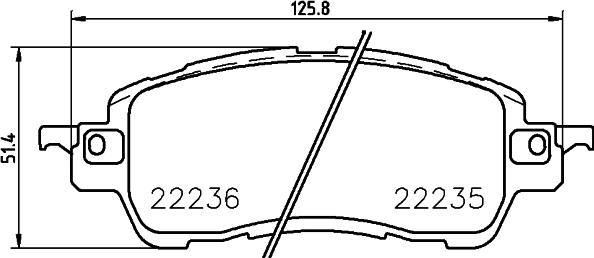 HELLA 8DB 355 024-721 - Kit pastiglie freno, Freno a disco www.autoricambit.com