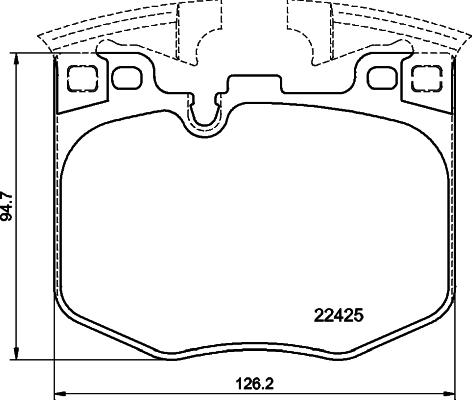 HELLA 8DB 355 025-951 - Kit pastiglie freno, Freno a disco www.autoricambit.com