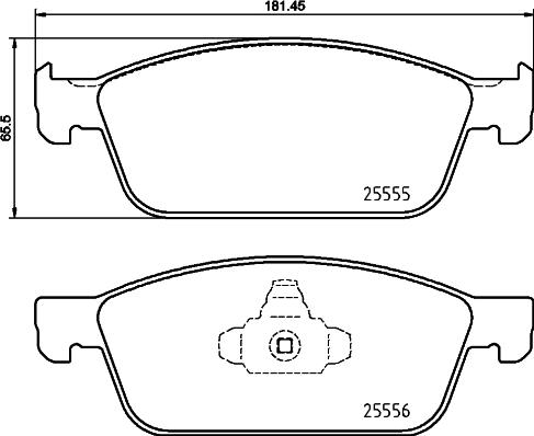 HELLA 8DB 355 025-511 - Kit pastiglie freno, Freno a disco www.autoricambit.com