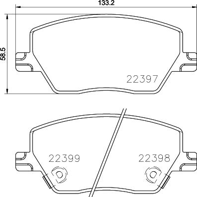 HELLA 8DB 355 025-111 - Kit pastiglie freno, Freno a disco www.autoricambit.com