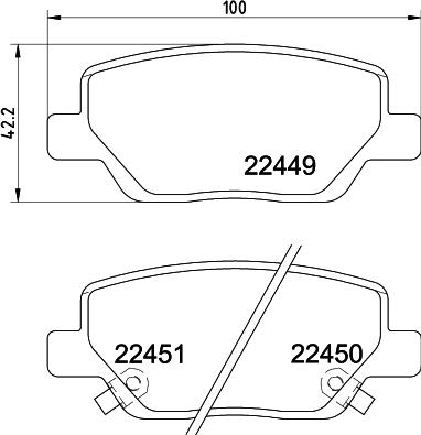 HELLA 8DB 355 025-861 - Kit pastiglie freno, Freno a disco www.autoricambit.com