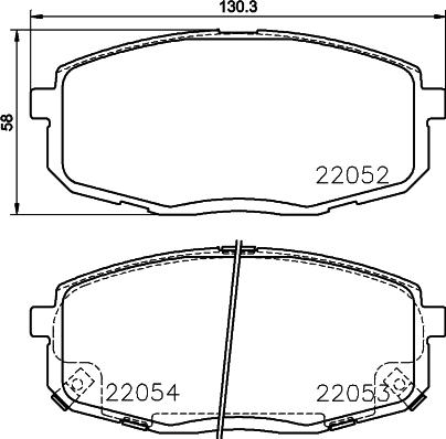 HELLA 8DB 355 025-791 - Kit pastiglie freno, Freno a disco www.autoricambit.com