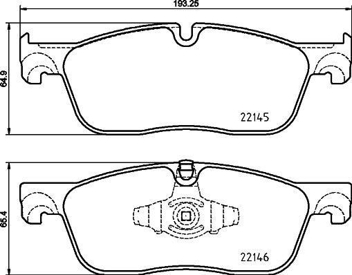 HELLA 8DB 355 025-701 - Kit pastiglie freno, Freno a disco www.autoricambit.com