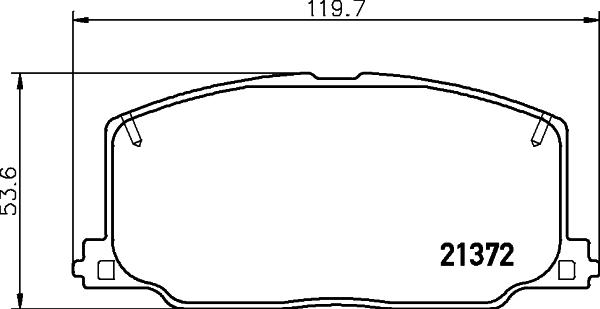 HELLA 8DB 355 026-961 - Kit pastiglie freno, Freno a disco www.autoricambit.com