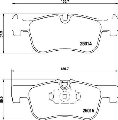 HELLA 8DB 355 026-551 - Kit pastiglie freno, Freno a disco www.autoricambit.com