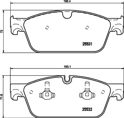 HELLA 8DB 355 026-511 - Kit pastiglie freno, Freno a disco www.autoricambit.com