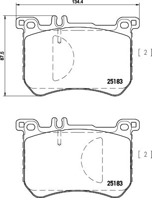 HELLA 8DB 355 026-581 - Kit pastiglie freno, Freno a disco www.autoricambit.com