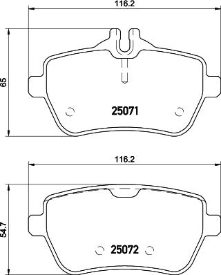 HELLA 8DB 355 026-571 - Kit pastiglie freno, Freno a disco www.autoricambit.com