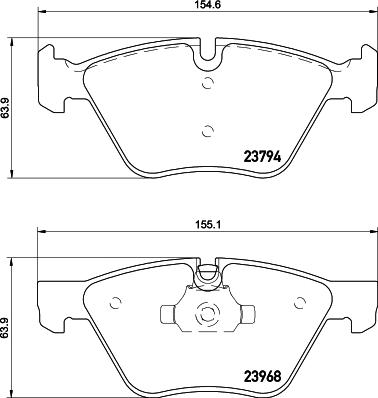 HELLA 8DB 355 026-061 - Kit pastiglie freno, Freno a disco www.autoricambit.com