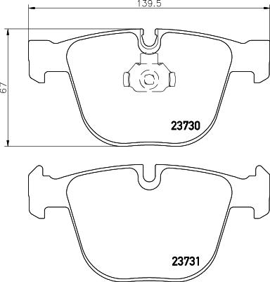 HELLA 8DB 355 026-021 - Kit pastiglie freno, Freno a disco www.autoricambit.com