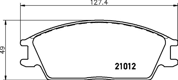 HELLA 8DB 355 026-851 - Kit pastiglie freno, Freno a disco www.autoricambit.com