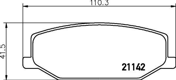 HELLA 8DB 355 026-871 - Kit pastiglie freno, Freno a disco www.autoricambit.com