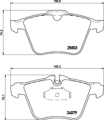 HELLA 8DB 355 020-921 - Kit pastiglie freno, Freno a disco www.autoricambit.com