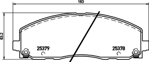 HELLA 8DB 355 020-571 - Kit pastiglie freno, Freno a disco www.autoricambit.com