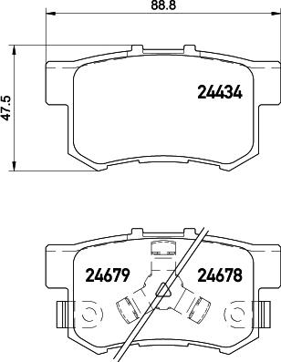 HELLA 8DB 355 020-021 - Kit pastiglie freno, Freno a disco www.autoricambit.com