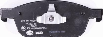 HELLA 8DB 355 020-831 - Kit pastiglie freno, Freno a disco www.autoricambit.com