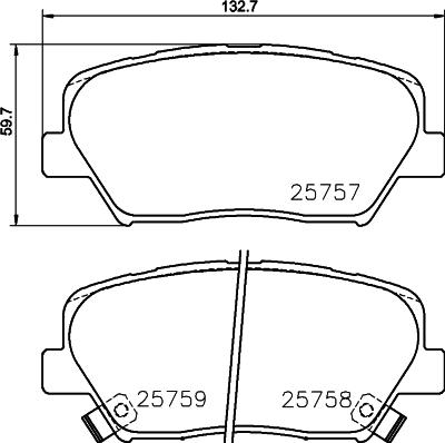 HELLA 8DB 355 020-871 - Kit pastiglie freno, Freno a disco www.autoricambit.com