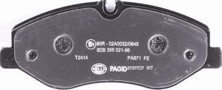 HELLA 8DB 355 021-961 - Kit pastiglie freno, Freno a disco www.autoricambit.com