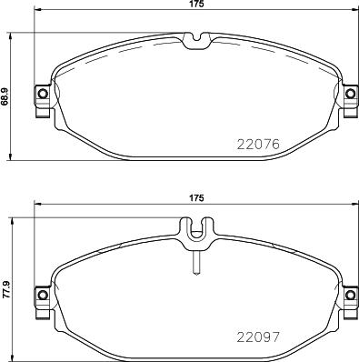 HELLA 8DB 355 021-921 - Kit pastiglie freno, Freno a disco www.autoricambit.com