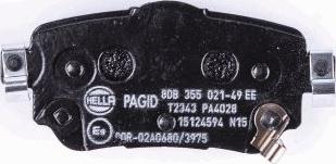 HELLA 8DB 355 021-491 - Kit pastiglie freno, Freno a disco www.autoricambit.com