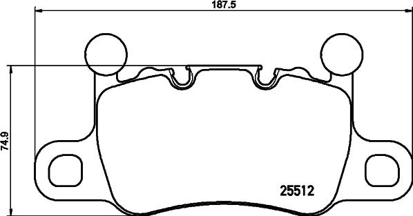 HELLA 8DB 355 021-401 - Kit pastiglie freno, Freno a disco www.autoricambit.com