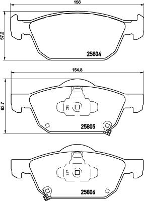 HELLA 8DB 355 021-431 - Kit pastiglie freno, Freno a disco www.autoricambit.com