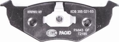 HELLA 8DB 355 021-531 - Kit pastiglie freno, Freno a disco www.autoricambit.com