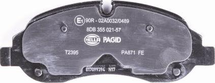 HELLA 8DB 355 021-571 - Kit pastiglie freno, Freno a disco www.autoricambit.com