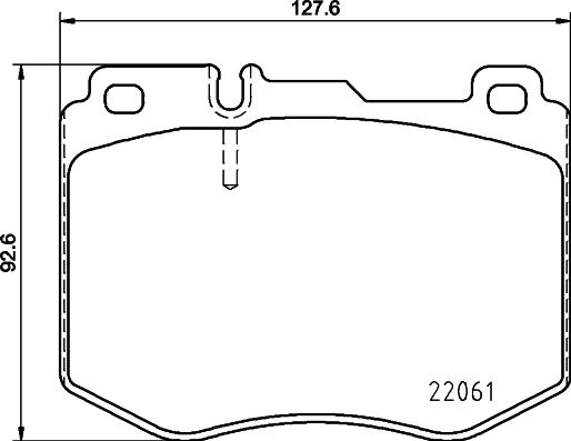 HELLA 8DB 355 021-671 - Kit pastiglie freno, Freno a disco www.autoricambit.com