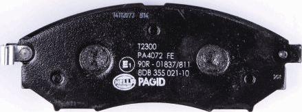 HELLA 8DB 355 021-101 - Kit pastiglie freno, Freno a disco www.autoricambit.com