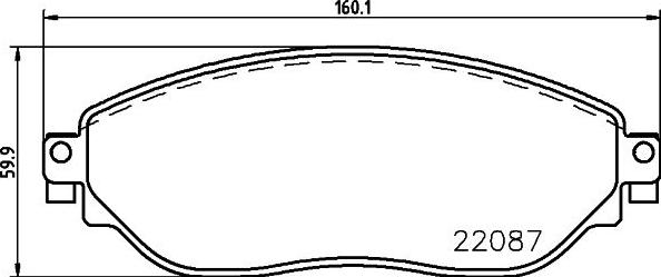 HELLA 8DB 355 021-891 - Kit pastiglie freno, Freno a disco www.autoricambit.com