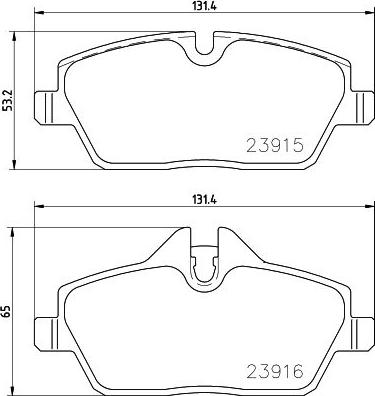 HELLA 8DB 355 021-881 - Kit pastiglie freno, Freno a disco www.autoricambit.com