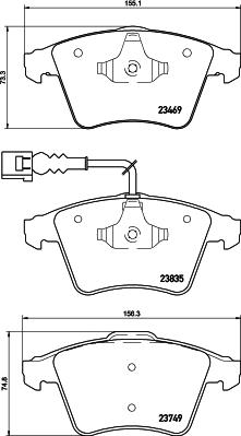 HELLA 8DB 355 021-221 - Kit pastiglie freno, Freno a disco www.autoricambit.com