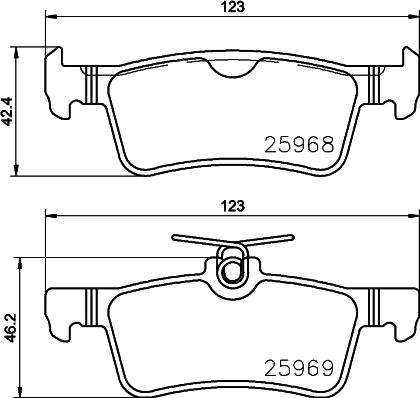 HELLA 8DB 355 021-701 - Kit pastiglie freno, Freno a disco www.autoricambit.com