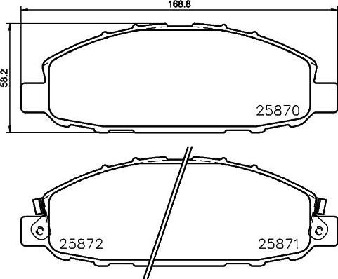 HELLA 8DB 355 028-921 - Kit pastiglie freno, Freno a disco www.autoricambit.com