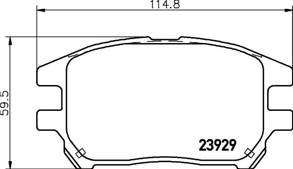 HELLA 8DB 355 028-061 - Kit pastiglie freno, Freno a disco www.autoricambit.com