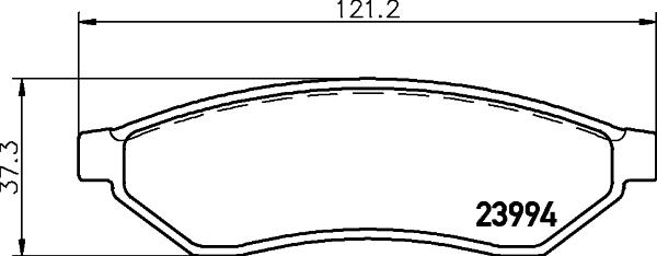 HELLA 8DB 355 028-141 - Kit pastiglie freno, Freno a disco www.autoricambit.com