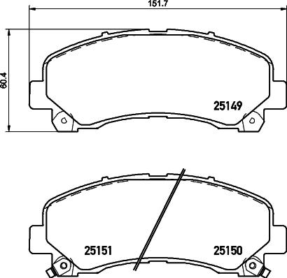 HELLA 8DB 355 028-851 - Kit pastiglie freno, Freno a disco www.autoricambit.com