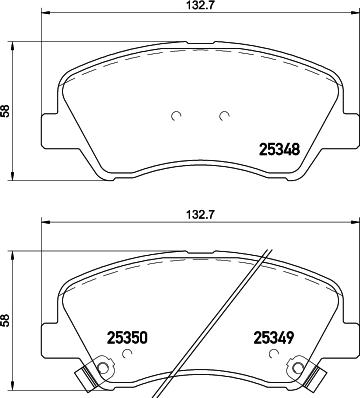 HELLA 8DB 355 028-881 - Kit pastiglie freno, Freno a disco www.autoricambit.com