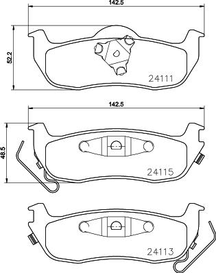 HELLA 8DB 355 028-271 - Kit pastiglie freno, Freno a disco www.autoricambit.com