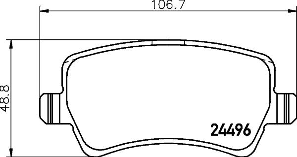 HELLA 8DB 355 023-941 - Kit pastiglie freno, Freno a disco www.autoricambit.com