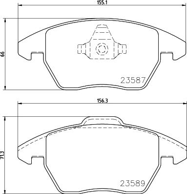 HELLA 8DB 355 023-611 - Kit pastiglie freno, Freno a disco www.autoricambit.com