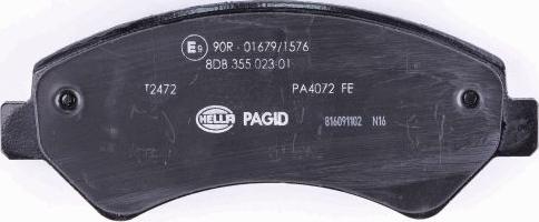 HELLA 8DB 355 023-011 - Kit pastiglie freno, Freno a disco www.autoricambit.com