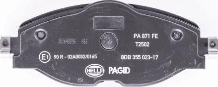 HELLA 8DB 355 023-171 - Kit pastiglie freno, Freno a disco www.autoricambit.com