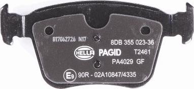 HELLA 8DB 355 023-361 - Kit pastiglie freno, Freno a disco www.autoricambit.com