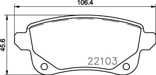 HELLA 8DB 355 023-211 - Kit pastiglie freno, Freno a disco www.autoricambit.com